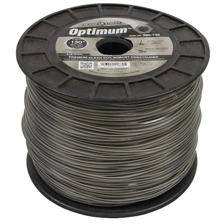 Stens New Optimum Trimmer Line For 722' Approximate Length, Gray Color, 0.130 In. Diameter 380-745